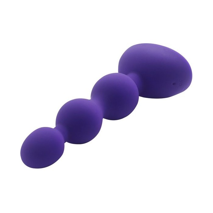 Фиолетовый анальный вибростимулятор Anal Beads S - 14,5 см.. Фотография 2.
