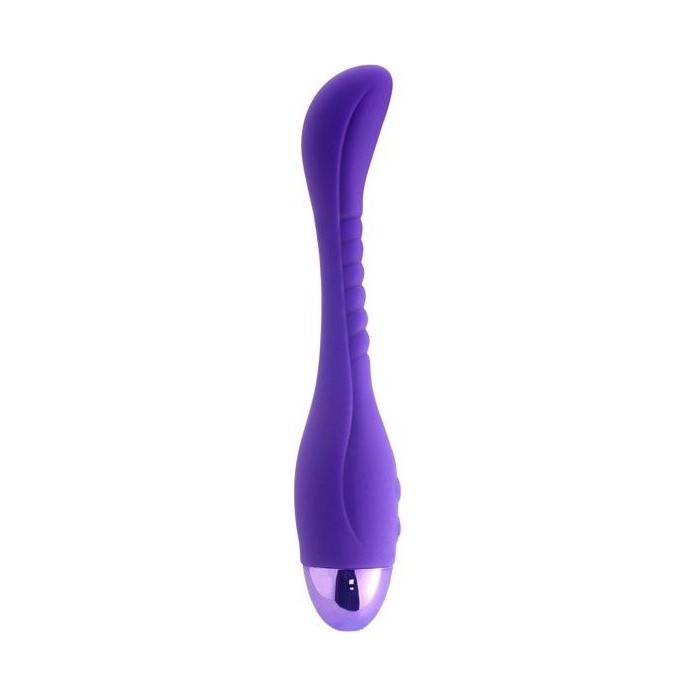 Фиолетовый вибратор INDULGENCE Slender G Vibe - 21 см