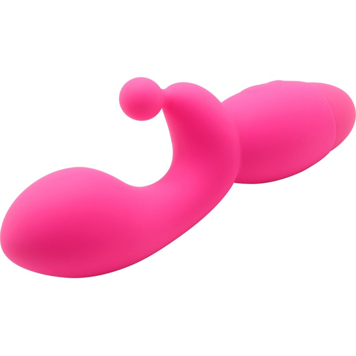 Розовый вибратор INDULGENCE G Kiss - 16,5 см. Фотография 2.