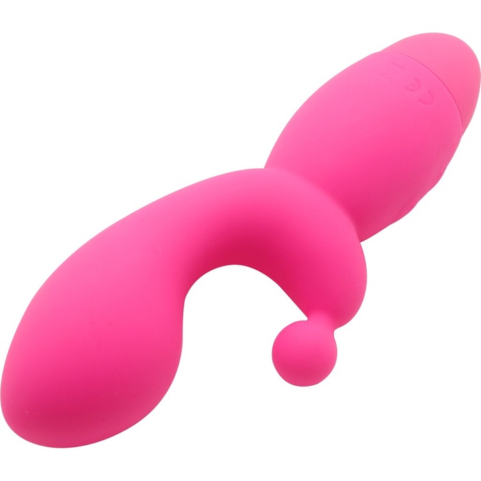 Розовый вибратор INDULGENCE G Kiss - 16,5 см. Фотография 3.