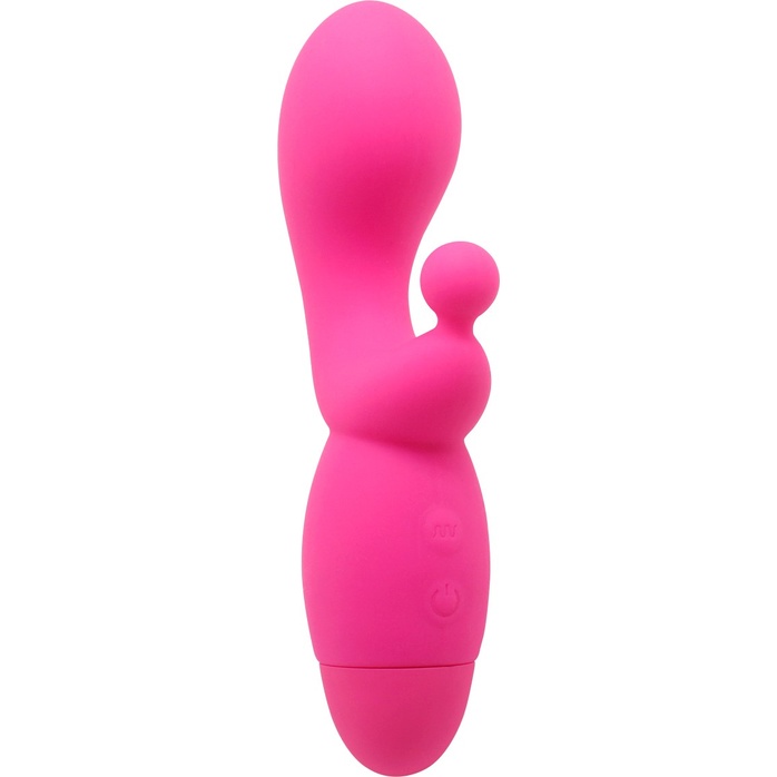 Розовый вибратор INDULGENCE G Kiss - 16,5 см. Фотография 4.