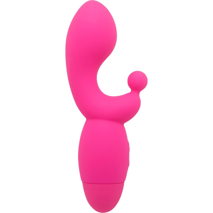 Розовый вибратор INDULGENCE G Kiss - 16,5 см