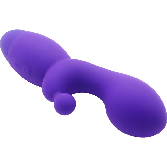 Фиолетовый вибратор INDULGENCE G Kiss - 16,5 см. Фотография 2.