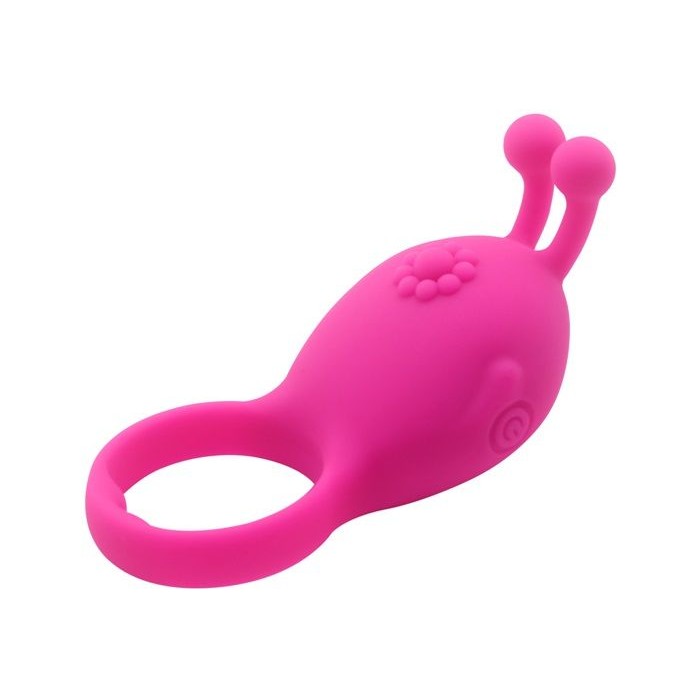 Розовое виброкольцо на пенис Rascal. Фотография 2.