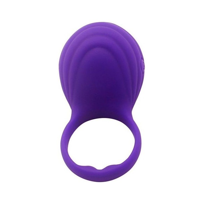 Фиолетовое виброкольцо на пенис Ripple