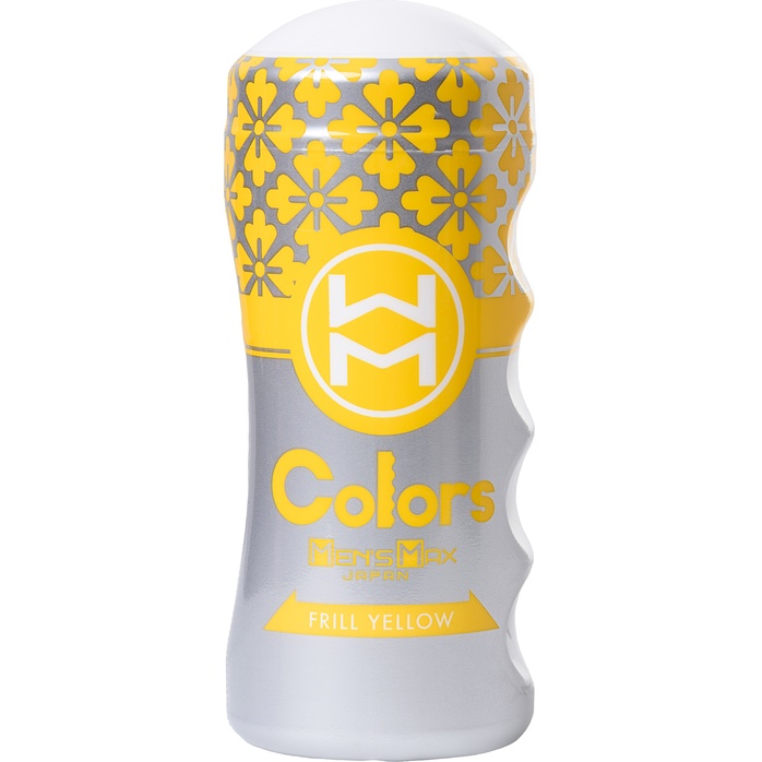 Мультирельефный мастурбатор MensMax Colors - Frill Yellow. Фотография 2.