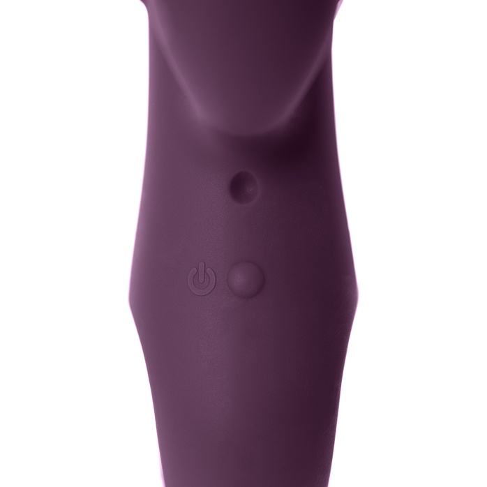 Фиолетовый вибромассажер SMON №1 с бугорками - 21,5 см. Фотография 12.