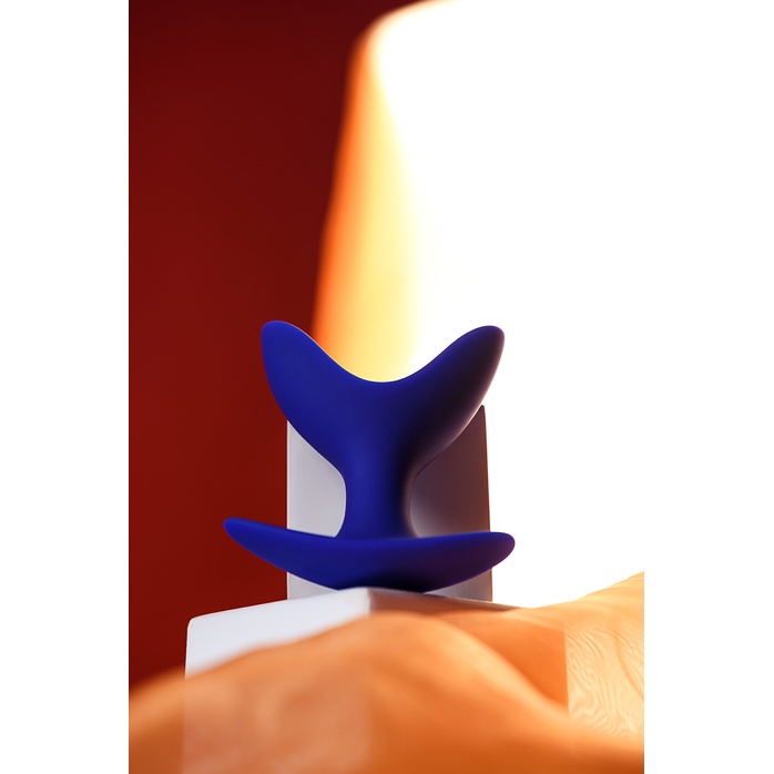 Синяя силиконовая расширяющая анальная втулка Bloom - 9,5 см - ToDo. Фотография 7.