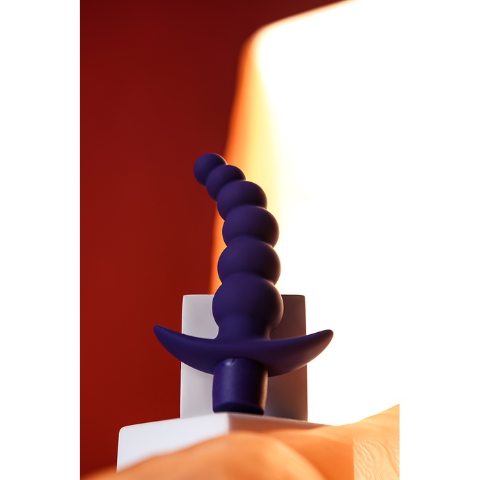 Фиолетовый силиконовый анальный вибратор Dandy - 13,5 см - ToDo. Фотография 8.