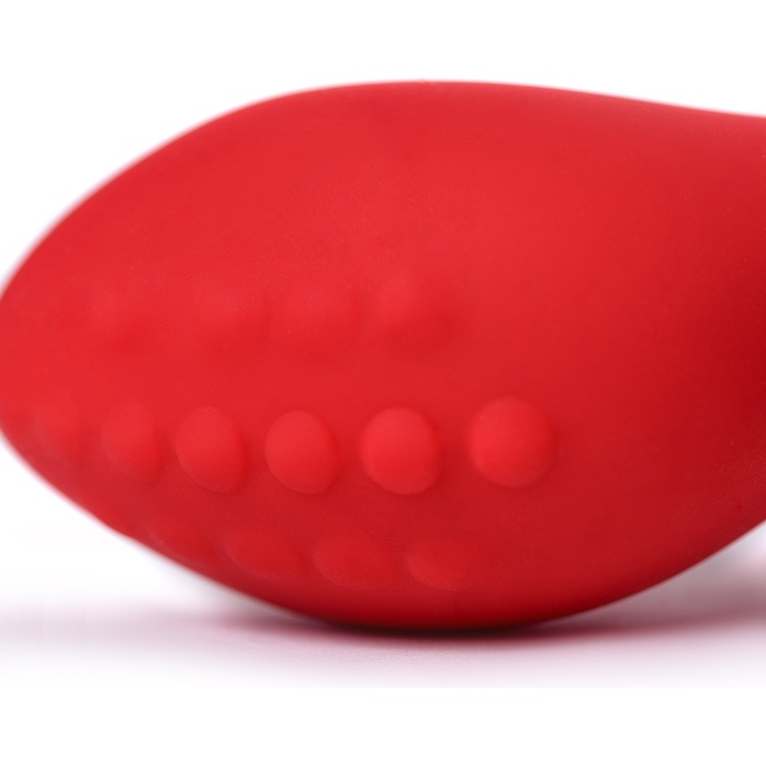 Красный силиконовый вибростимулятор простаты Proman - 12,5 см - ToDo. Фотография 7.