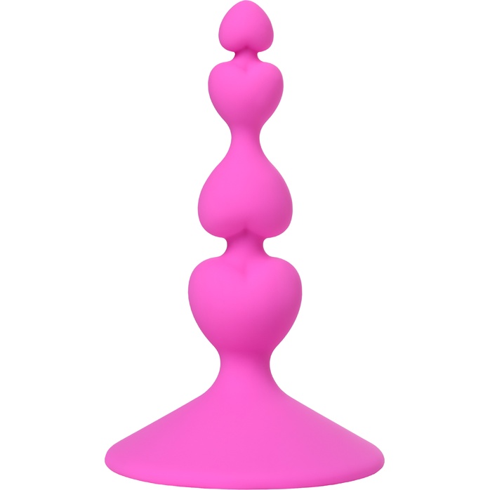 Розовая силиконовая анальная пробка Loverty - 8 см - ToDo