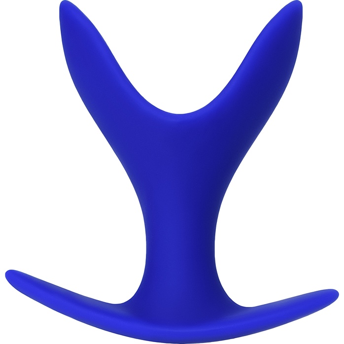 Синяя силиконовая расширяющая анальная пробка Bloom - 8,5 см - ToDo. Фотография 2.