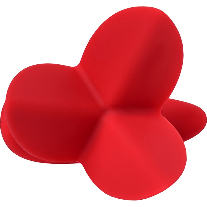 Красная силиконовая расширяющая анальная пробка Flower - 9 см - ToDo. Фотография 3.