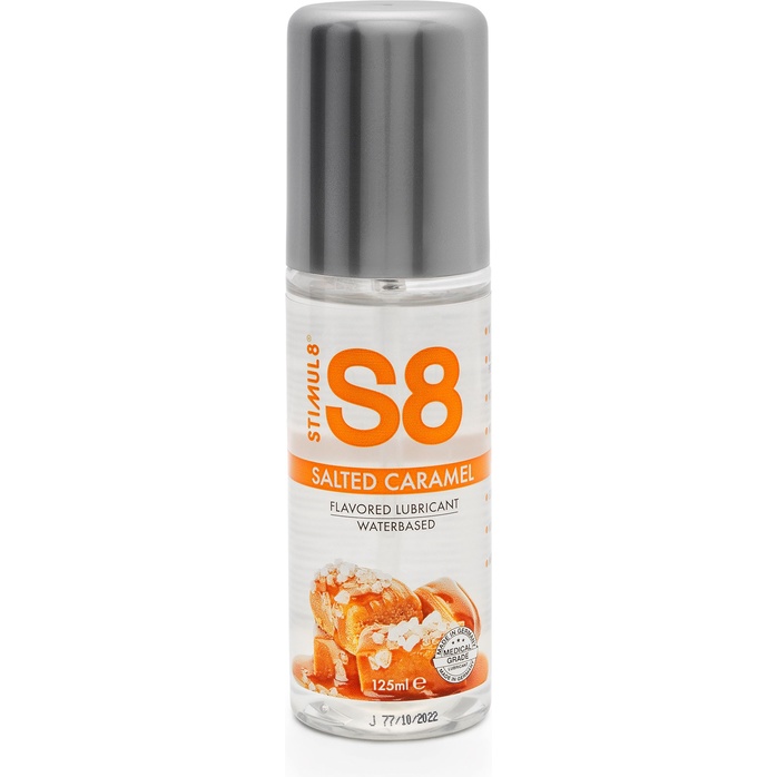 Смазка на водной основе S8 Flavored Lube со вкусом соленой карамели - 125 мл