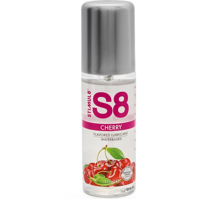Смазка на водной основе S8 Flavored Lube со вкусом вишни - 125 мл