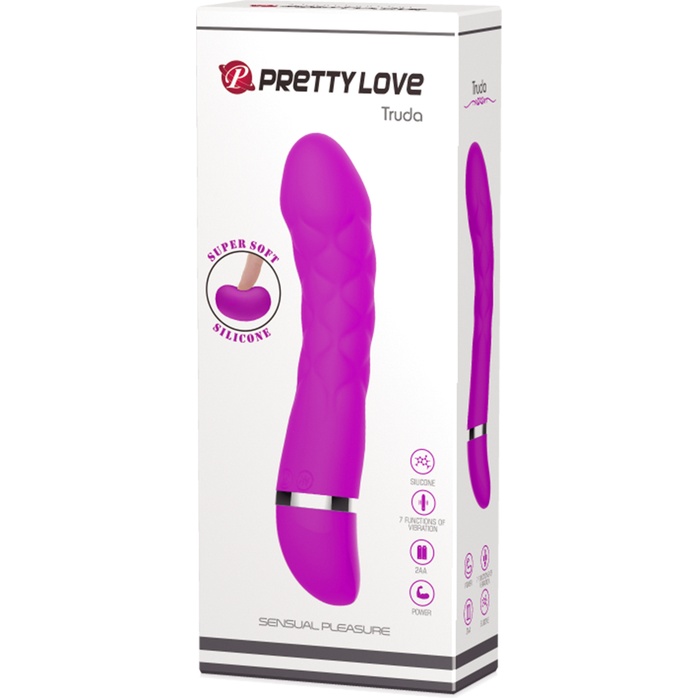 Лиловый стимулятор G-точки Truda - 19,5 см - Pretty Love. Фотография 9.