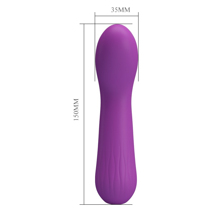 Фиолетовый гнущийся вибратор Faun - 15 см - Pretty Love. Фотография 4.