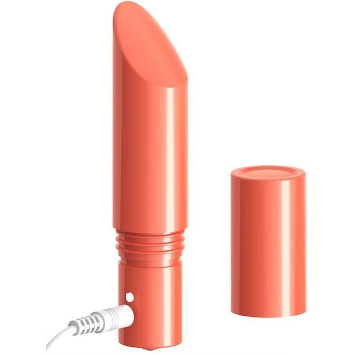 Оранжевый мини-вибратор Love Bullet - 8,4 см. Фотография 3.