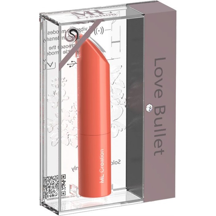 Оранжевый мини-вибратор Love Bullet - 8,4 см. Фотография 4.