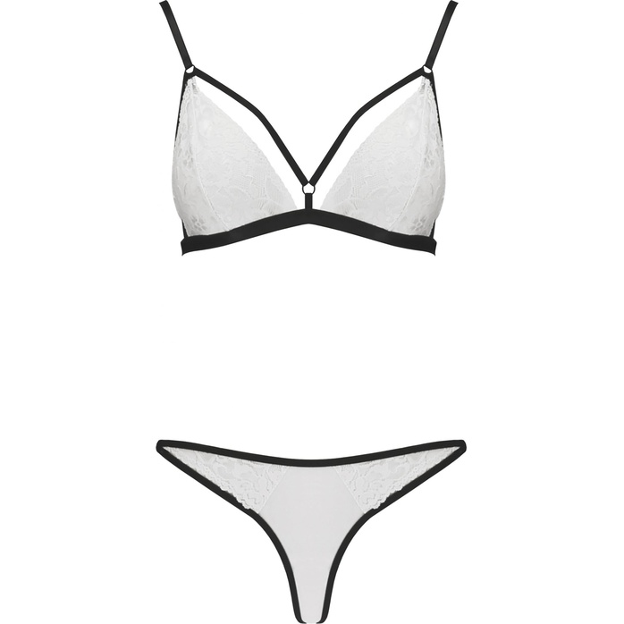 Оригинальный кружевной комплект белья Orihime со стреп-лентами - Erotic Line. Фотография 3.