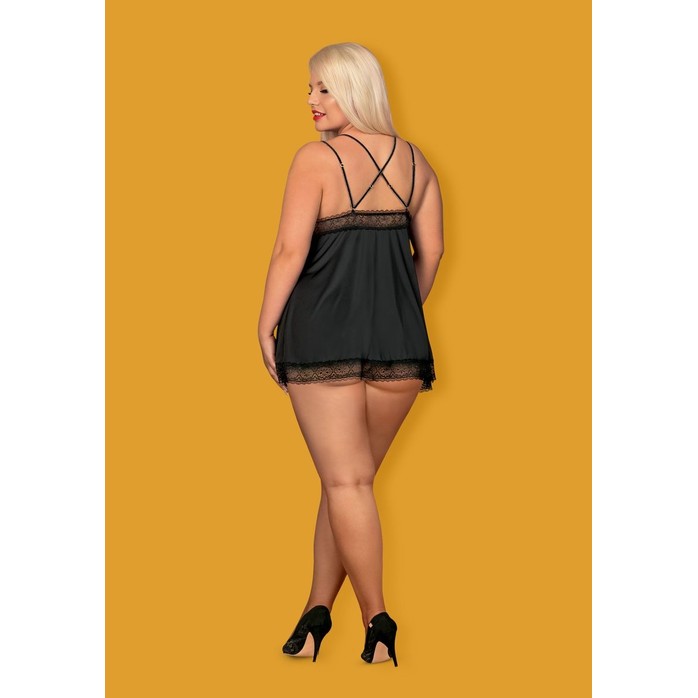 Соблазнительная короткая сорочка Lolitte с перекрещенными бретелями - Sexy. Фотография 2.