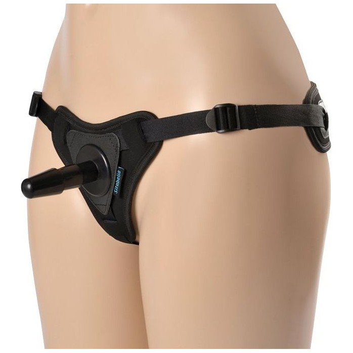Черные трусики для страпона HARNESS Locker размера XS-M - BDSM accessories