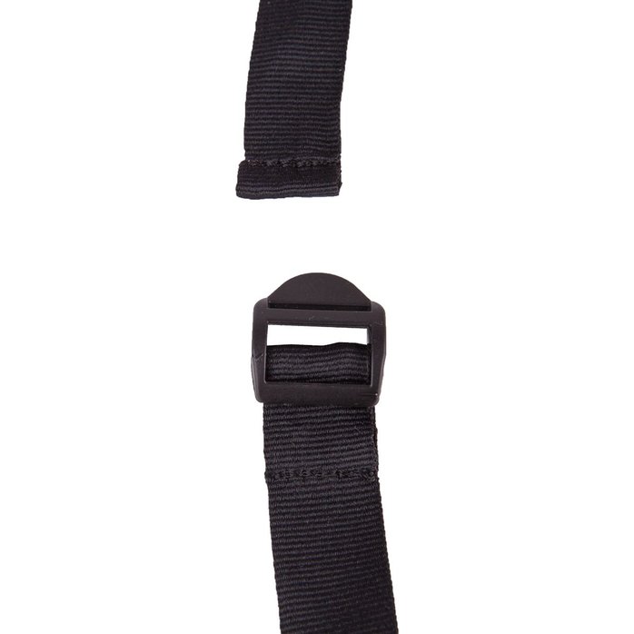 Черный кляп-шар на ремешках с пряжками - BDSM accessories. Фотография 9.