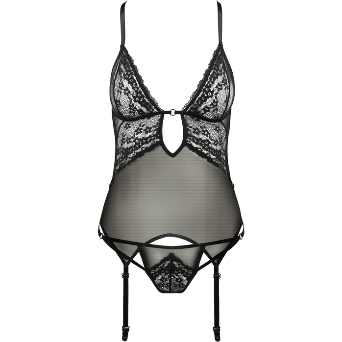 Оригинальный полупрозрачный корсаж Erza с кружевом. Фотография 3.