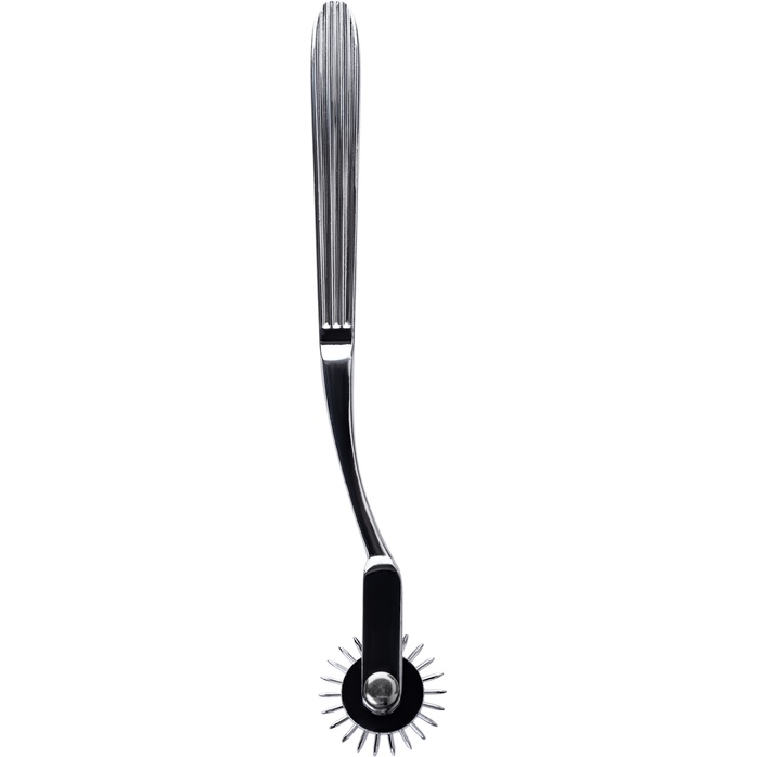 Серебристое колесо Вартенберга с ребристой ручкой - Metal. Фотография 2.