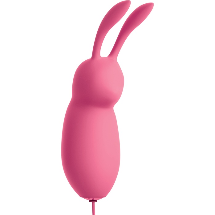 Розовая, работающая от USB вибропуля в форме кролика Cute - OMG!. Фотография 3.