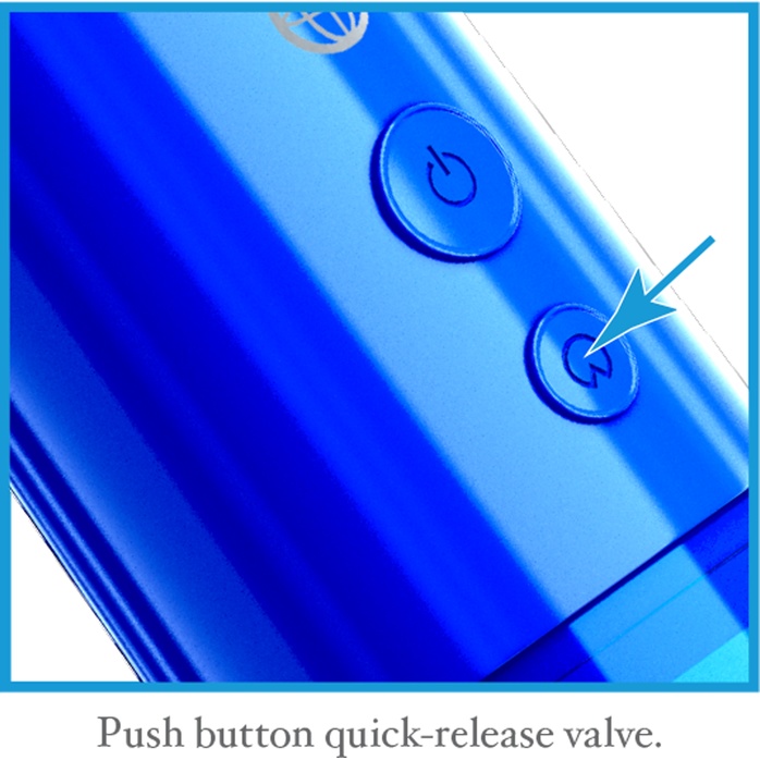 Синяя автоматическая вакуумная помпа Auto-Vac Power Pump - Classix. Фотография 3.