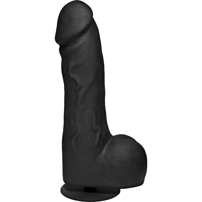 Черный фаллоимитатор-гигант с присоской-плагом The Really Big Dick - 30,5 см - Kink