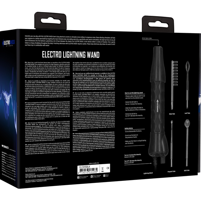 Набор многуфункциональных устройств Electro Lightning Wand - Electroshock. Фотография 10.
