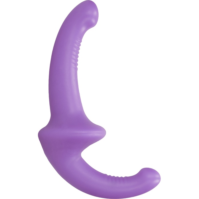 Фиолетовый безремневой страпон Silicone Strapless Strapon - Ouch!. Фотография 2.