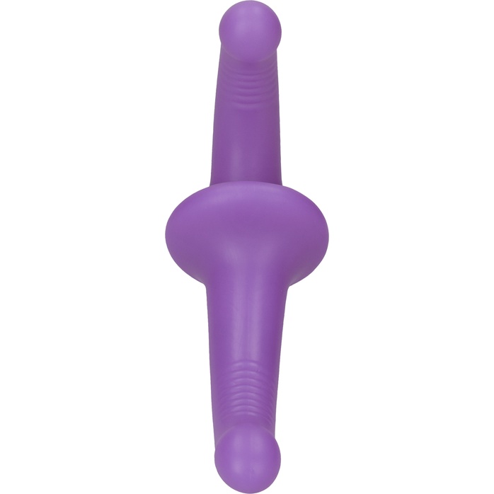 Фиолетовый безремневой страпон Silicone Strapless Strapon - Ouch!. Фотография 3.