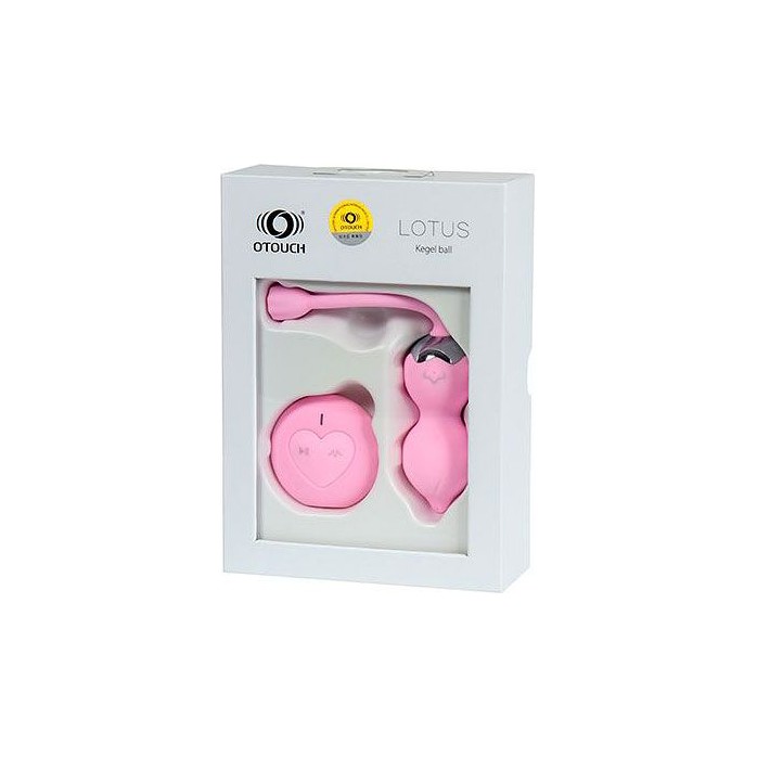 Розовые вагинальные шарики LOTUS с пультом ДУ. Фотография 2.