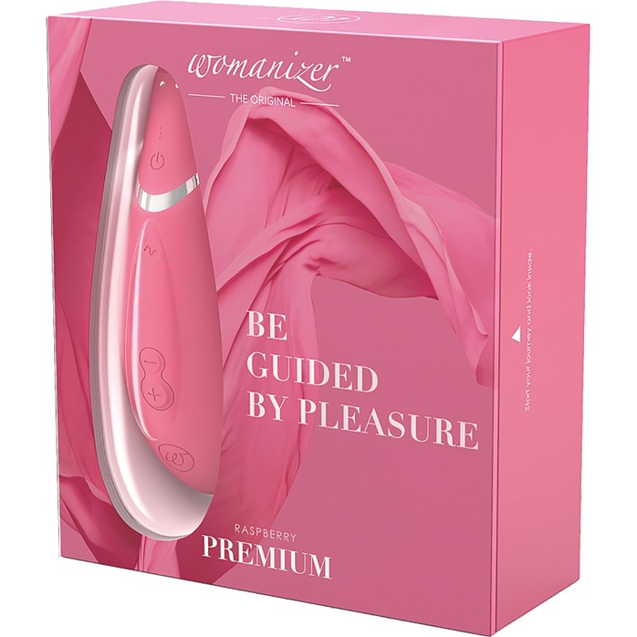 Розовый бесконтактный клиторальный стимулятор Womanizer Premium. Фотография 8.