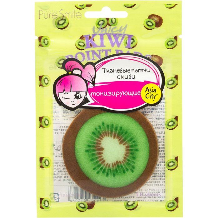 Тонизирующие кожу патчи с киви SUNSMILE Juicy - 10 шт