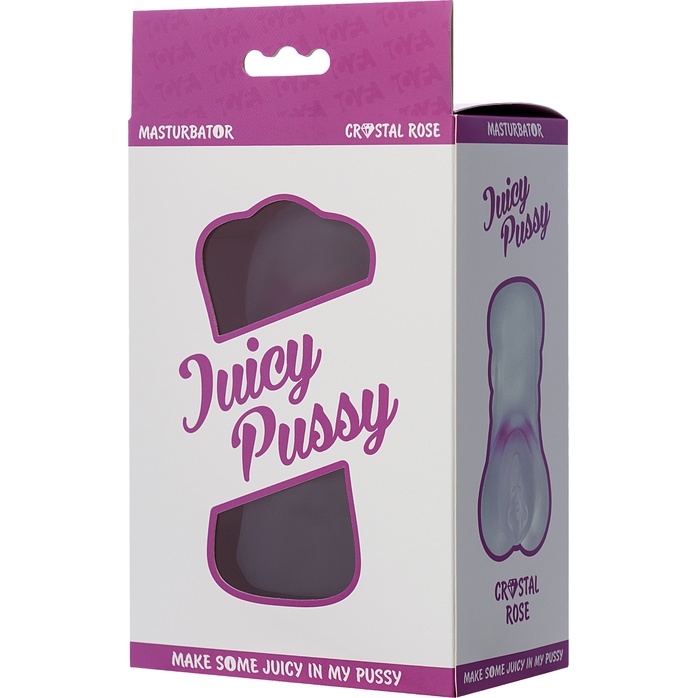 Прозрачный реалистичный мастурбатор Juicy Pussy Crystal Rose - Juicy Pussy. Фотография 6.