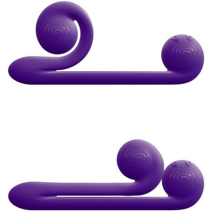 Уникальный фиолетовый вибромассажер-улитка для двойной стимуляции Snail Vibe. Фотография 6.
