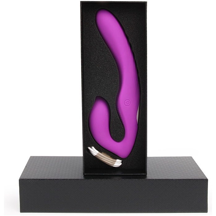 Фиолетовый безремневой страпон NAMI. Фотография 4.