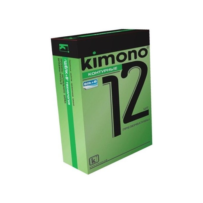 Контурные презервативы KIMONO - 12 шт