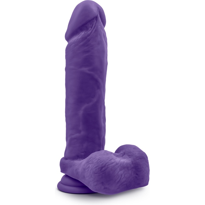 Фиолетовый фаллоимитатор Bold Massive 9 Inch Dildo - 24,1 см - Au Naturel. Фотография 2.