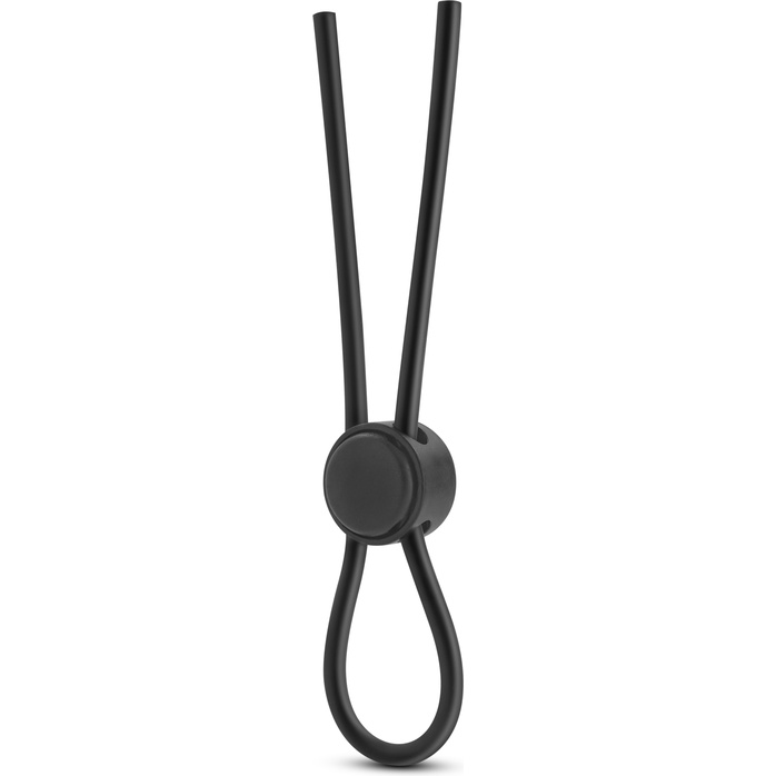 Черное силиконовое лассо на пенис SILICONE LOOP COCK RING - Stay Hard. Фотография 2.