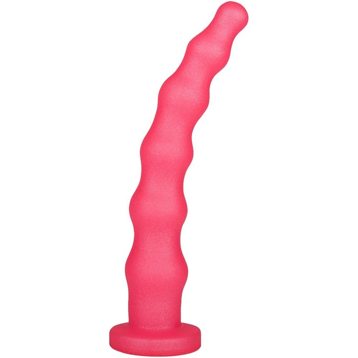 Розовый гелевый анальный стимулятор - 20 см