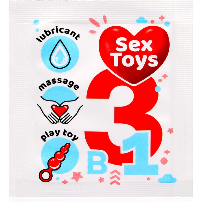 Гель-лубрикант на водной основе Sex Toys - 4 гр - Одноразовая упаковка