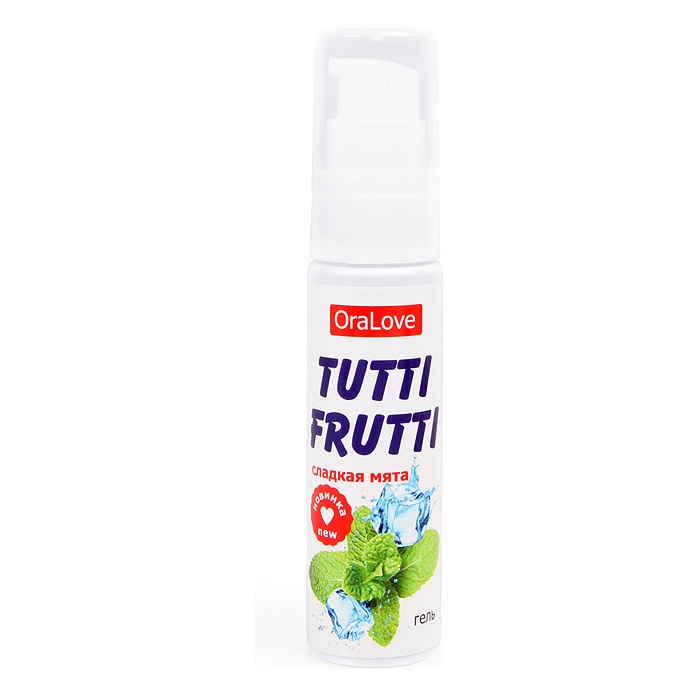 Гель-смазка Tutti-Frutti со вкусом сладкой мяты - 30 гр - Серия OraLove. Фотография 2.