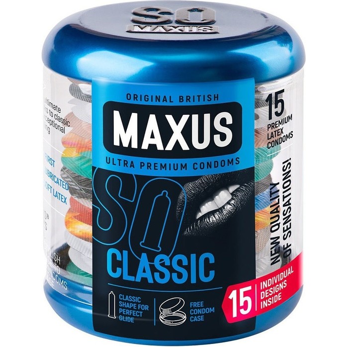 Классические презервативы MAXUS Classic - 15 шт