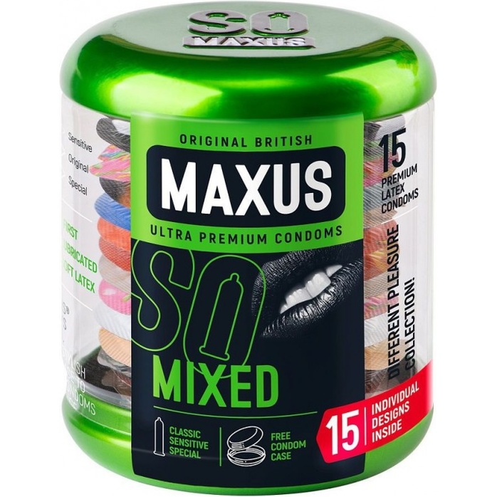 Презервативы MAXUS Mixed - 15 шт