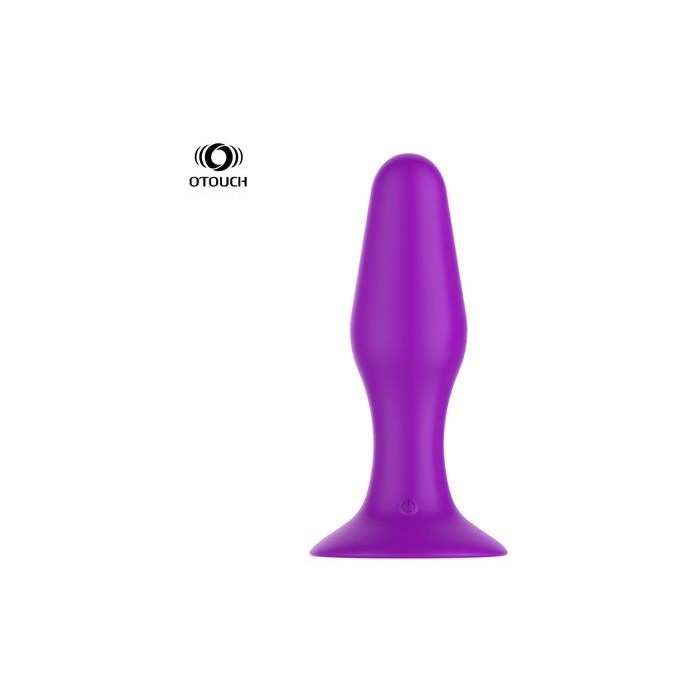 Фиолетовая анальная втулка SOLO с вращающимися шариками - 12,4 см